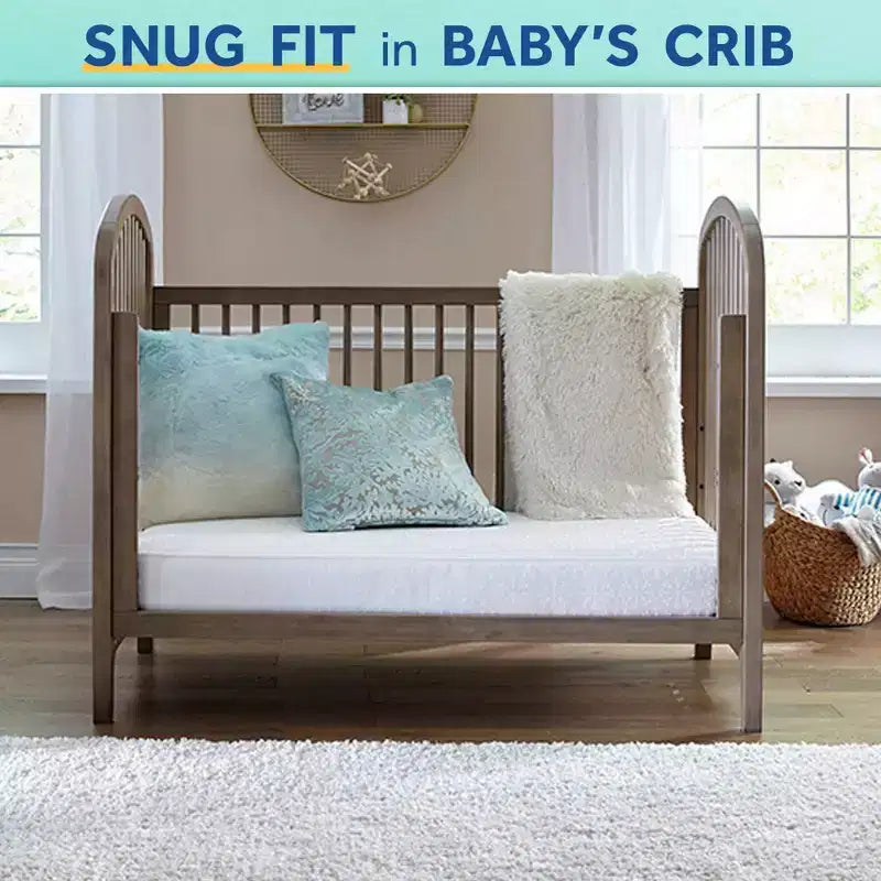 2-Stage Crib And Toddler Mattress: Hypoallergenic, Waterproof Cover, Firm, Innerspring
