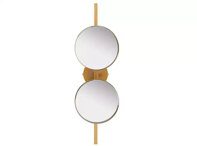 7.25 x 25 in. Gold Back-Lit Wall Mirror, Iron and MDF Frame