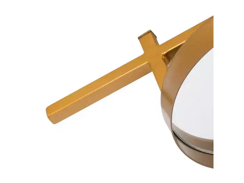 7.25 x 25 in. Gold Back-Lit Wall Mirror, Iron and MDF Frame