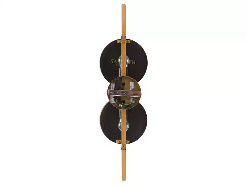 7.25 x 25 in. Gold Back-Lit Wall Mirror, Iron and MDF Frame