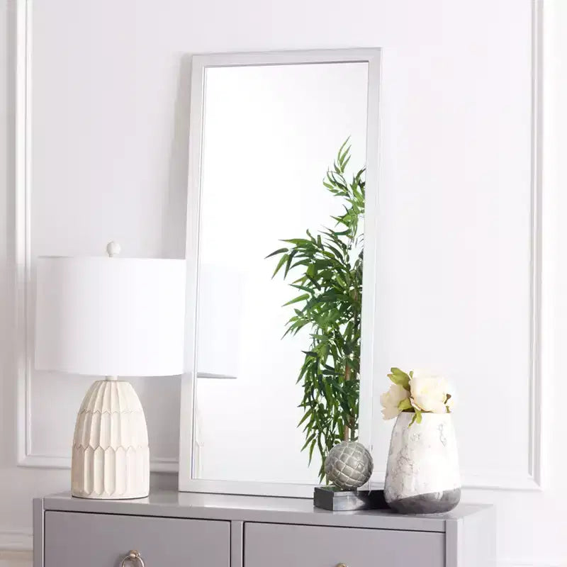 18 x 39.5 in. Brass Iron Rectangular Wall Mirror
