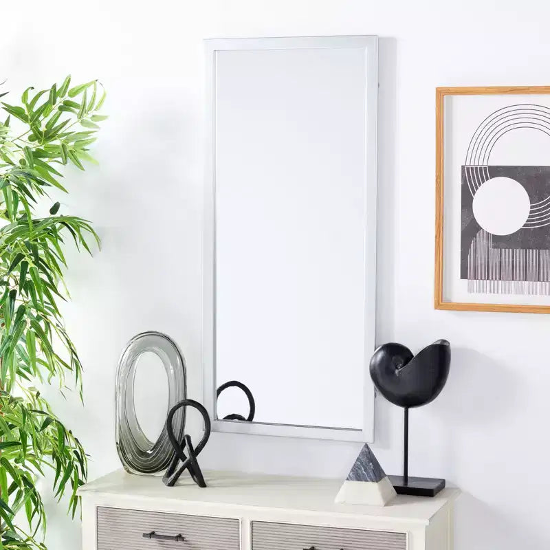 18 x 39.5 in. Brass Iron Rectangular Wall Mirror