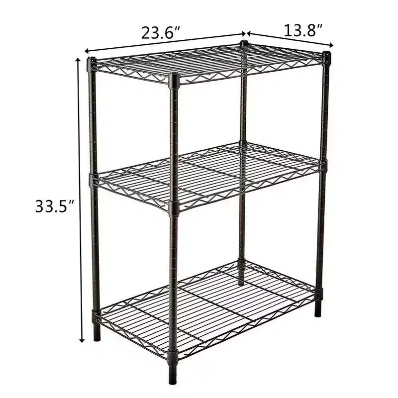 23.62 in. W 3-Layer Metal Storage Rack