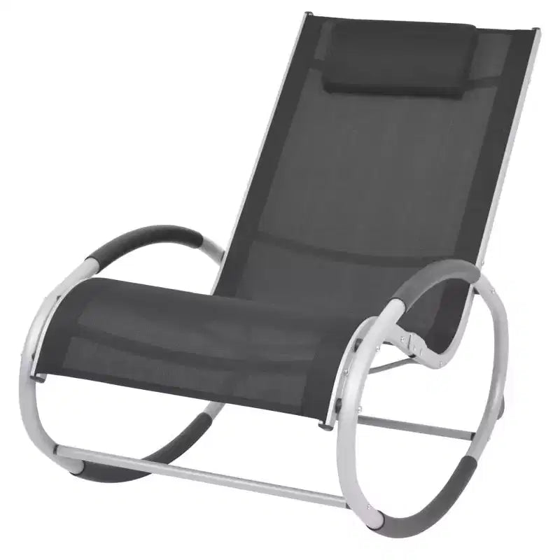 CLIHOME Modern Rocking Chair for Indoor Outdoor Use,All-Weather Ergonomic Rocker Chair Lightweight and Portable