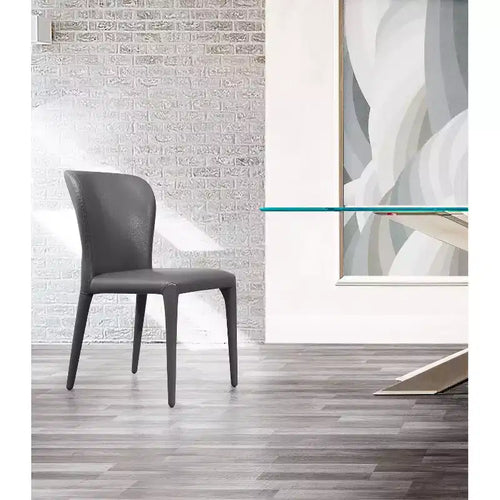 20 in. White Faux Leather Dining Chair, Stylish Inviting Dining Space Seating