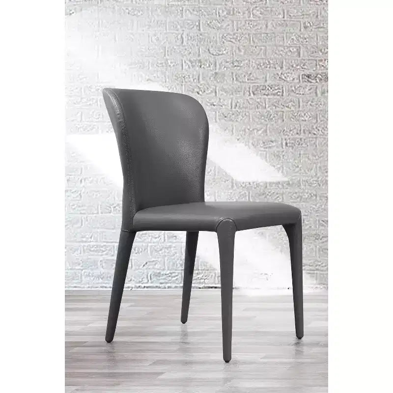 20 in. White Faux Leather Dining Chair, Stylish Inviting Dining Space Seating
