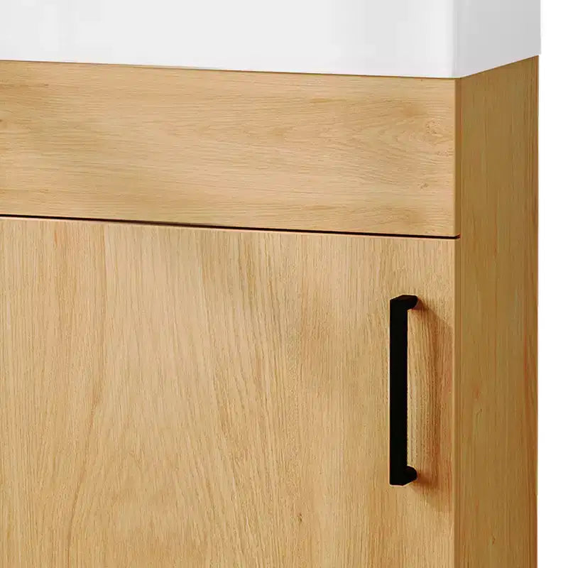 16 in Small Bathroom Vanity Organizer Storage Cabinet w/ Shelves Basin Sink Hooks