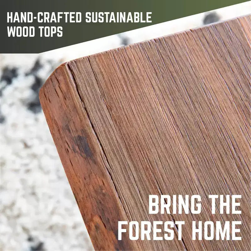 Sunset Cedar Solid Live Edge Wood Console Tabletop, Reclaimed Distressed Finish