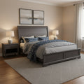 GDFStudio Elise Traditional Queen Size Sleigh Bed