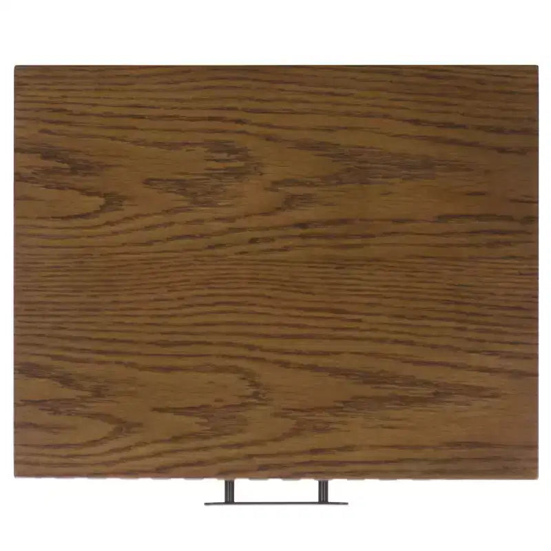1 Drawer 1 Shelf Nightstand, Walnut, Metal Frame with MDF Surface