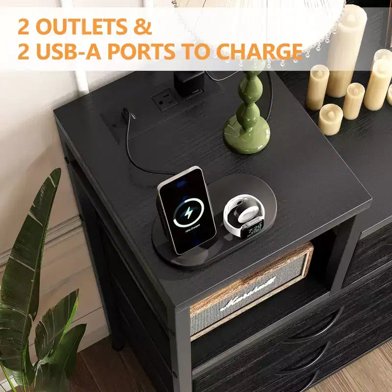 Bedroom storage cabinet, nine-drawer dresser, multi-storage storage cabinet, modern design, easy to assemble, suitable for living room, hallway