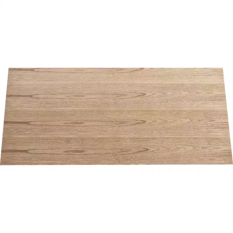 Natural Wood and Black Metal Dining Table, Industrial Style, Seats 6