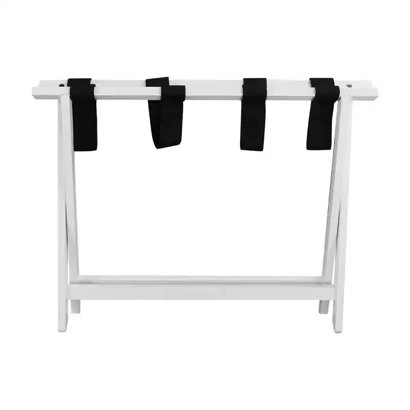 Folding Luggage Rack, Extra-Wide Hotel-Style with Solid Wood Construction