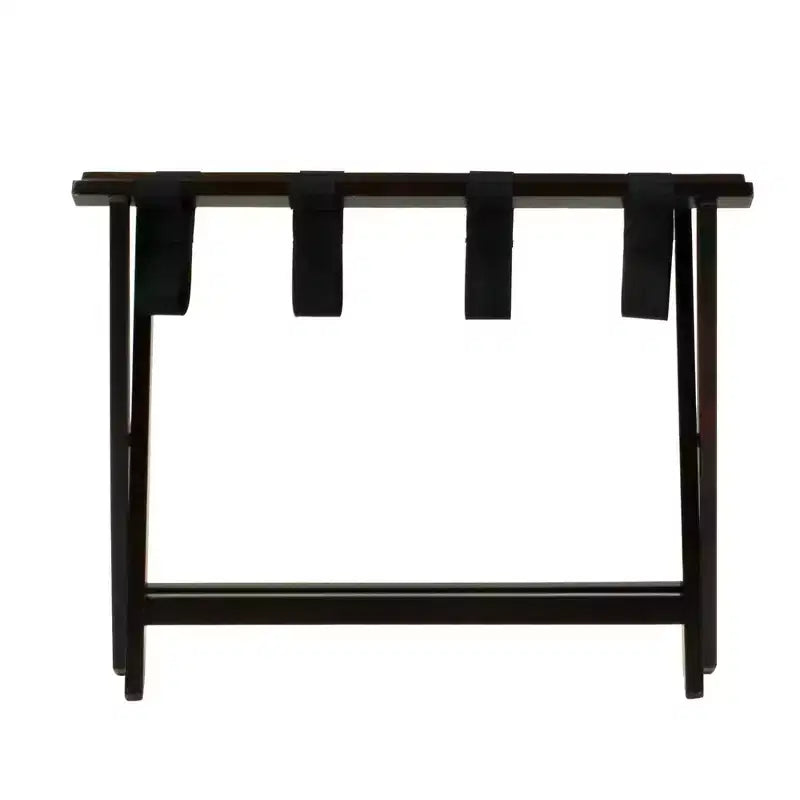 Folding Luggage Rack, Extra-Wide Hotel-Style with Solid Wood Construction
