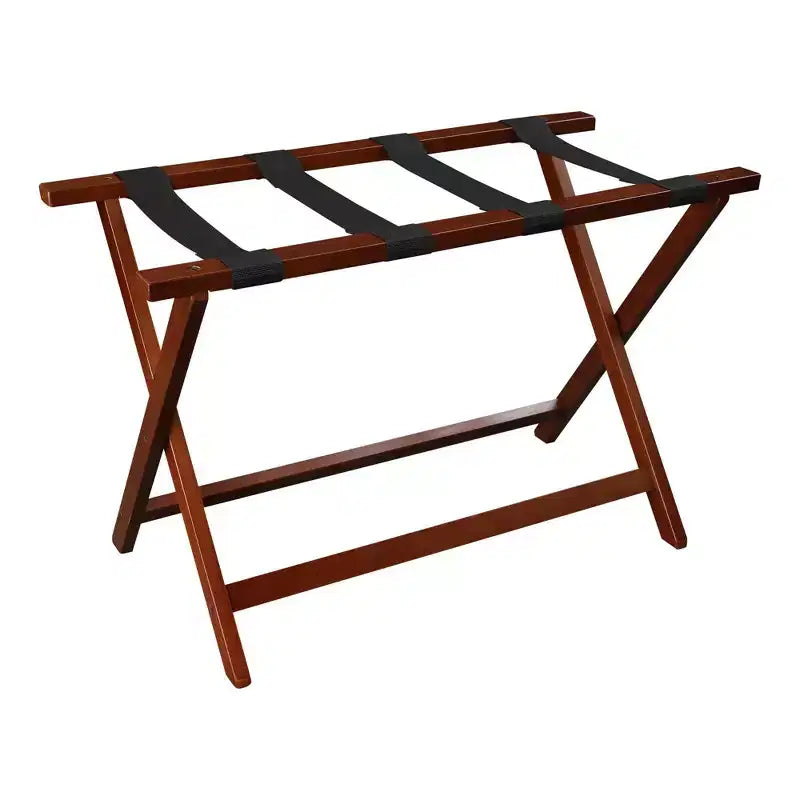 Folding Luggage Rack, Extra-Wide Hotel-Style with Solid Wood Construction