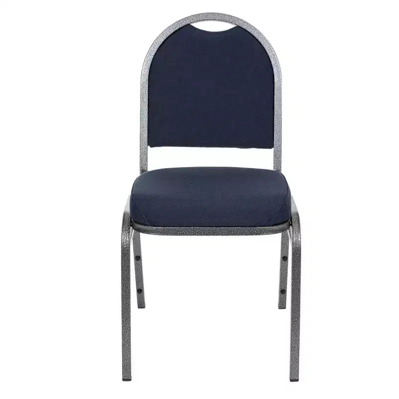 Set of 2 Premium Fabric Upholstered Stackable Chairs, Steel Frame, ANSI Certified