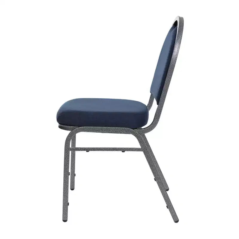 Set of 2 Premium Fabric Upholstered Stackable Chairs, Steel Frame, ANSI Certified
