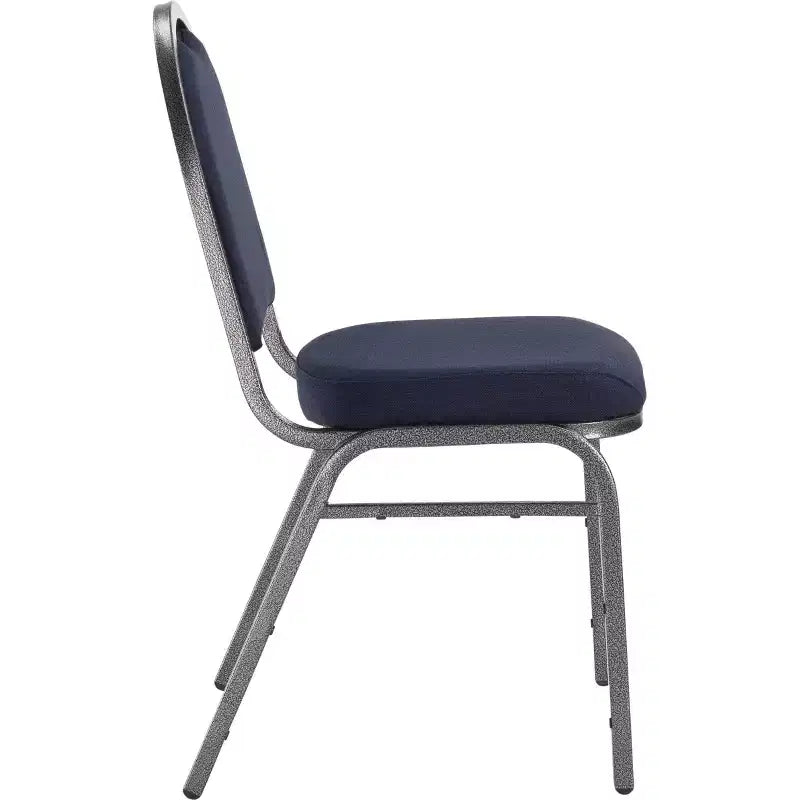 Set of 2 Premium Fabric Upholstered Stackable Chairs, Steel Frame, ANSI Certified