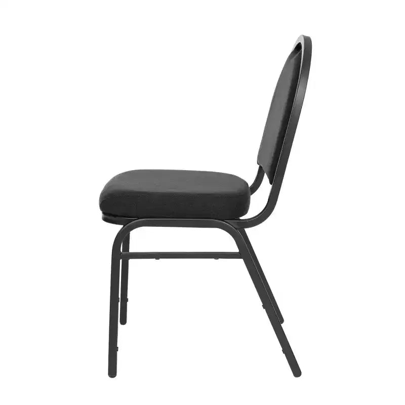 Set of 2 Premium Fabric Upholstered Stackable Chairs, Steel Frame, ANSI Certified