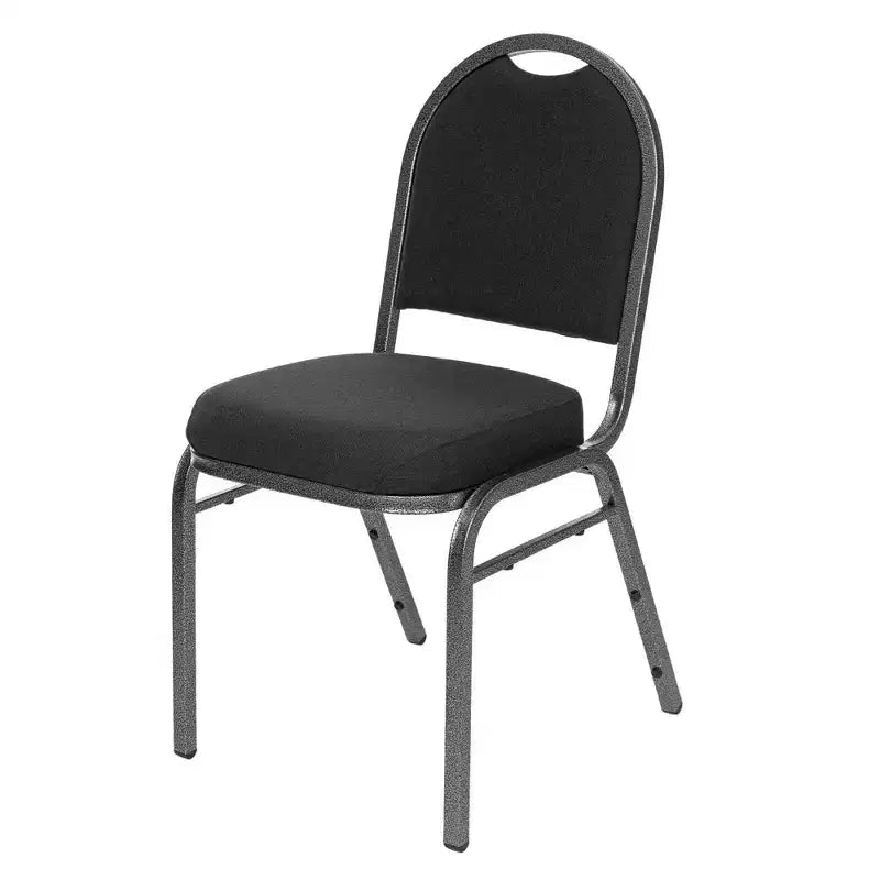 Set of 2 Premium Fabric Upholstered Stackable Chairs, Steel Frame, ANSI Certified