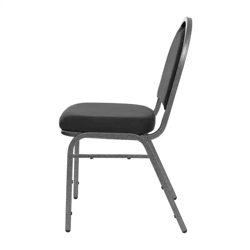 Set of 2 Premium Fabric Upholstered Stackable Chairs, Steel Frame, ANSI Certified