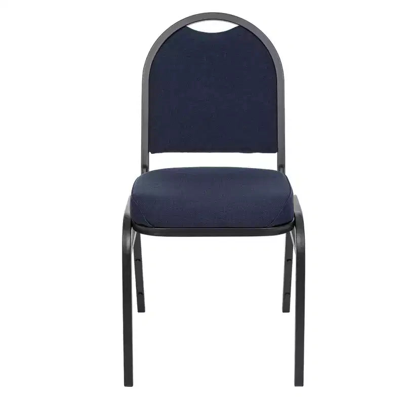 Set of 2 Premium Fabric Upholstered Stackable Chairs, Steel Frame, ANSI Certified