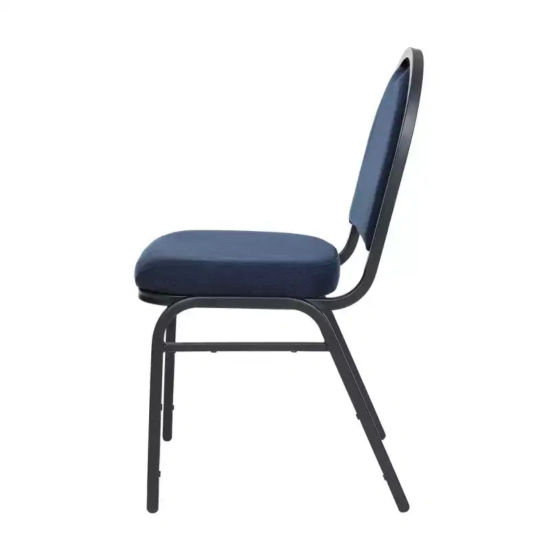 Set of 2 Premium Fabric Upholstered Stackable Chairs, Steel Frame, ANSI Certified