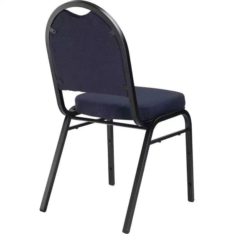 Set of 2 Premium Fabric Upholstered Stackable Chairs, Steel Frame, ANSI Certified