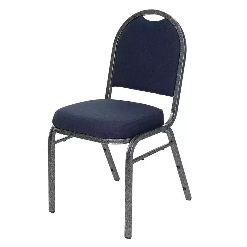 Set of 2 Premium Fabric Upholstered Stackable Chairs, Steel Frame, ANSI Certified
