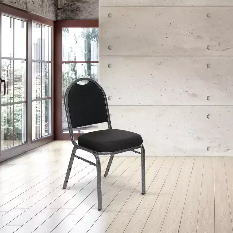 Set of 2 Premium Fabric Upholstered Stackable Chairs, Steel Frame, ANSI Certified