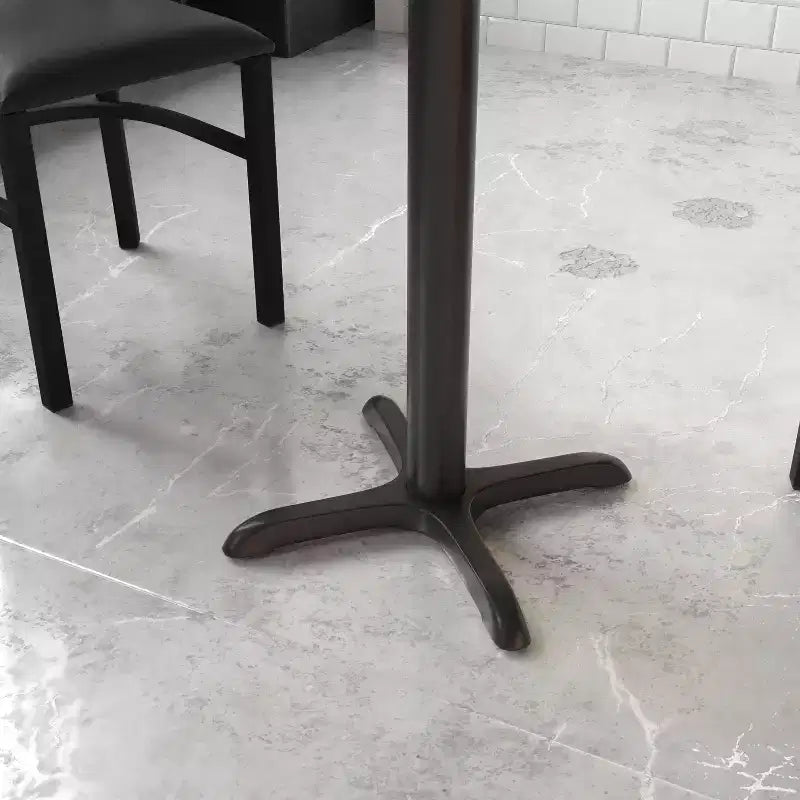 22 x 22 in. Restaurant Table X-Base with 3 in. Dia. Table Height Column, Cast Iron