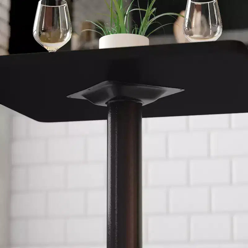 22 x 22 in. Restaurant Table X-Base with 3 in. Dia. Table Height Column, Cast Iron