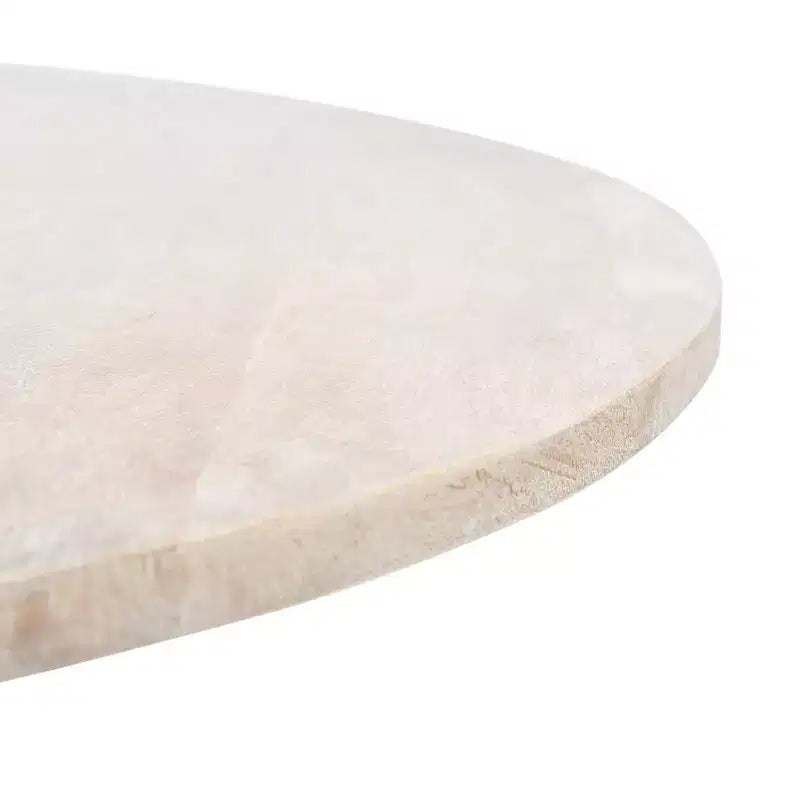 Round Coffee Table, Mango Wood Top with Rattan Base, Tropical Coastal Style
